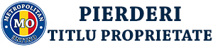Pierderi titlu proprietate – Anunturi Publicatii Oficiale